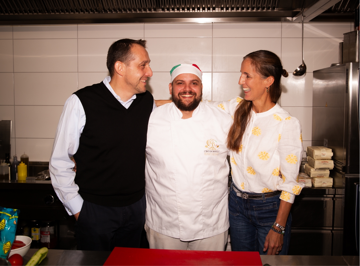 Das Team des Strada del Goethe in der Küche